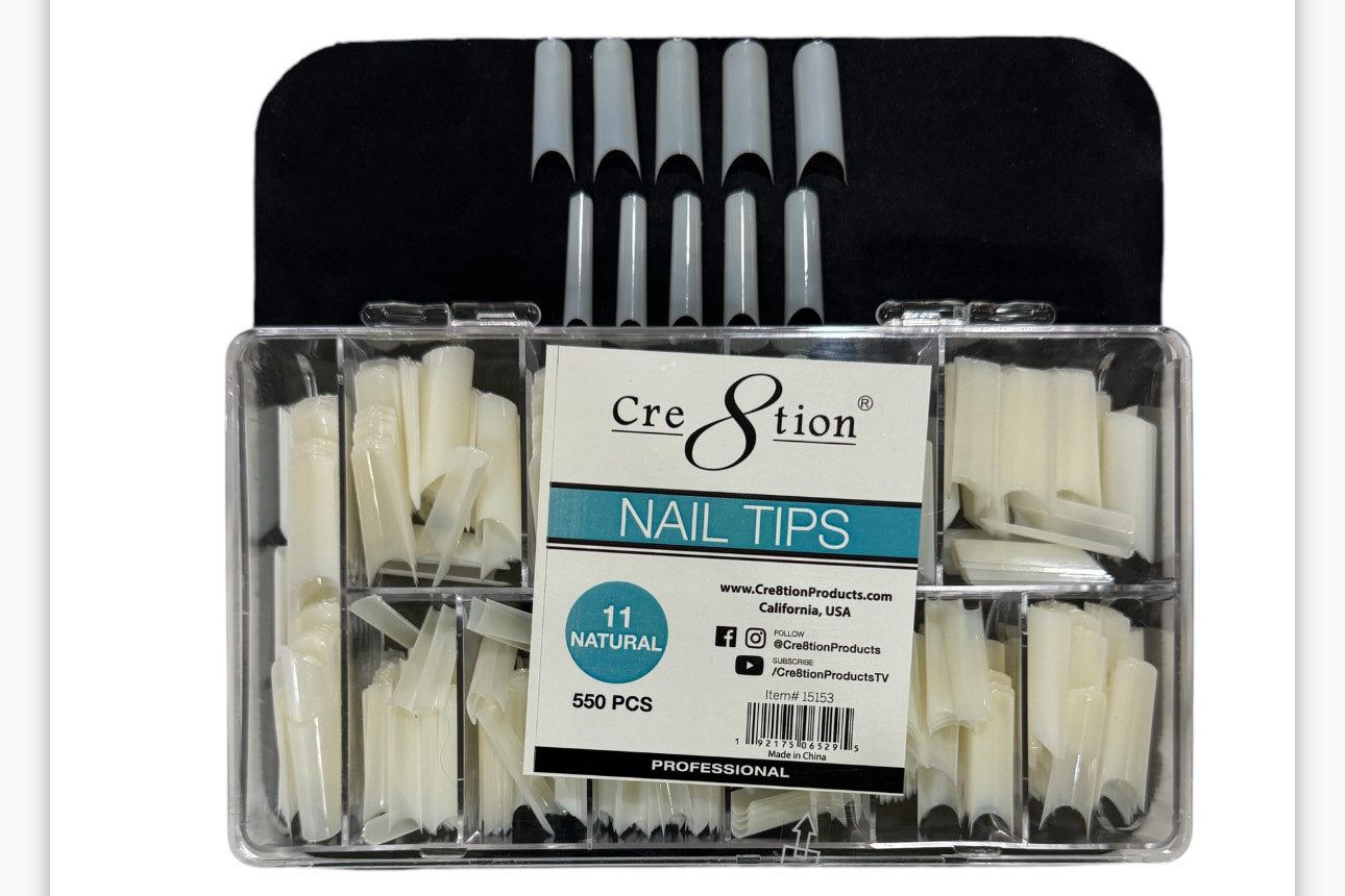 Cre8tion Nail Tip 11 Natural image 0