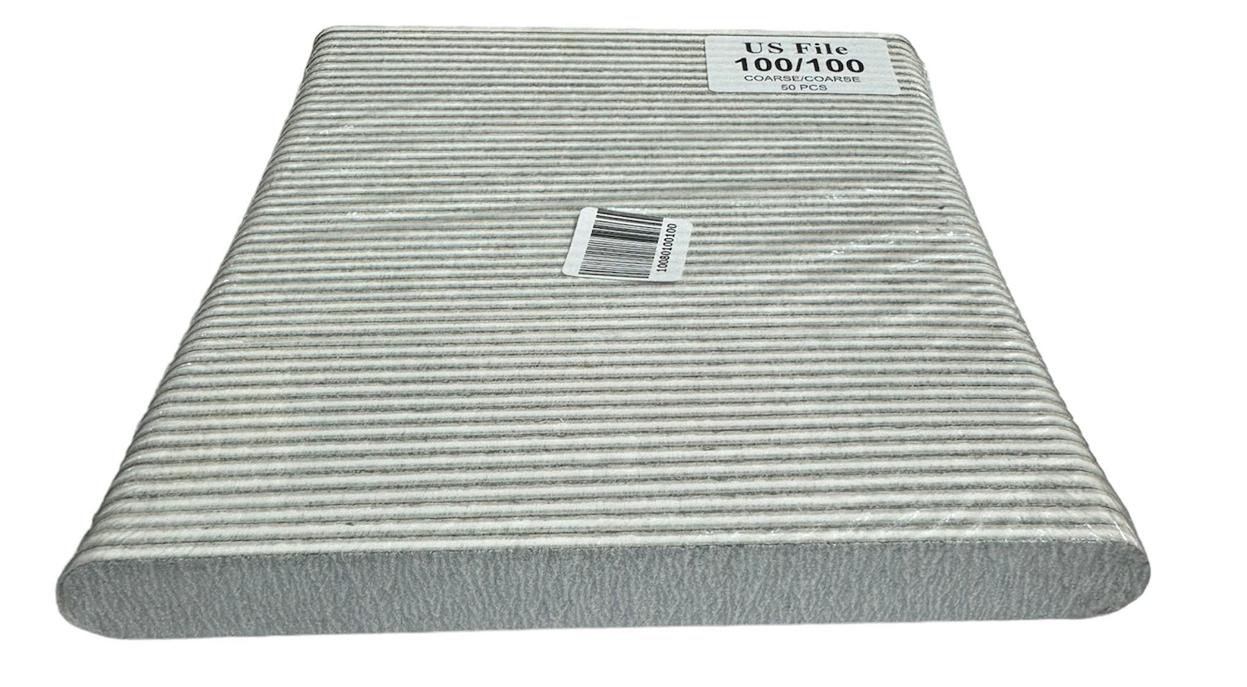 US File 100/100 Course Nail File 50pcs image 0