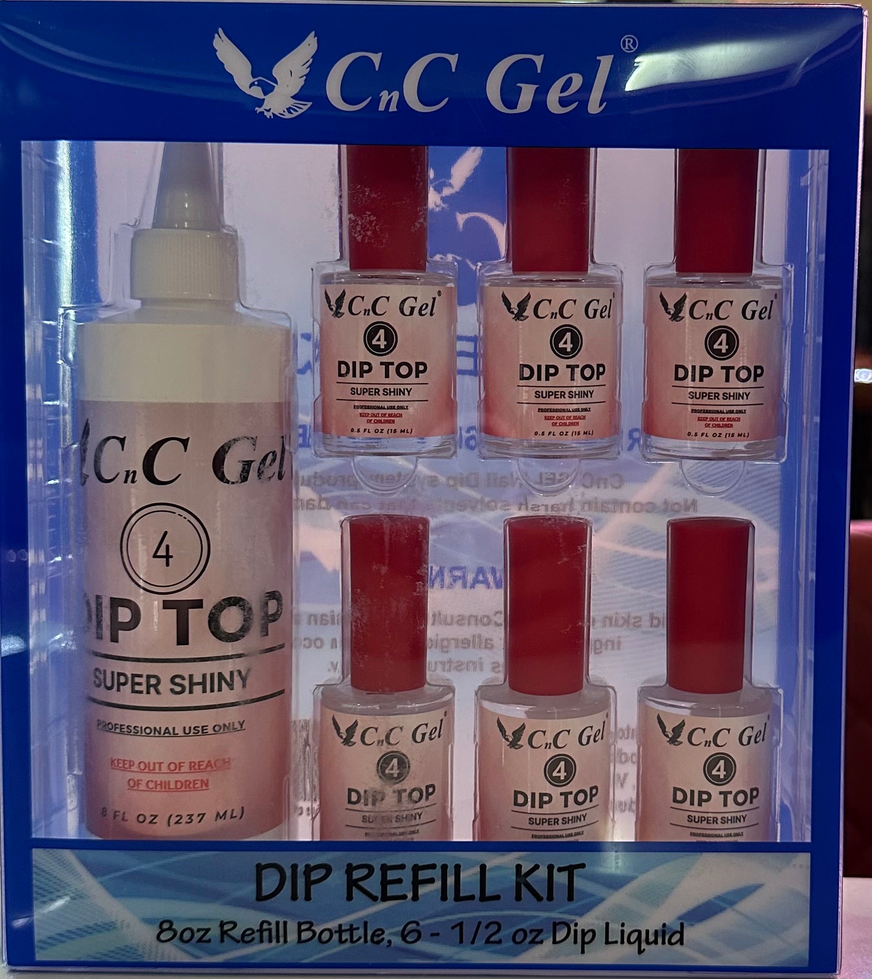 CnC Gel Nail Top Super Shine Free 6 Bottle 0.5oz image 0