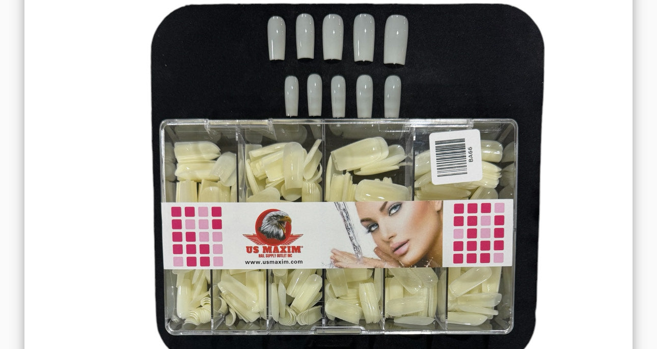 US Maxim Nail Tip #0-10 Natural image 0