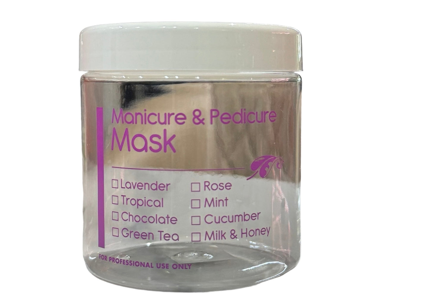 Empty Pedicure & Manicure Mask Jar image 0