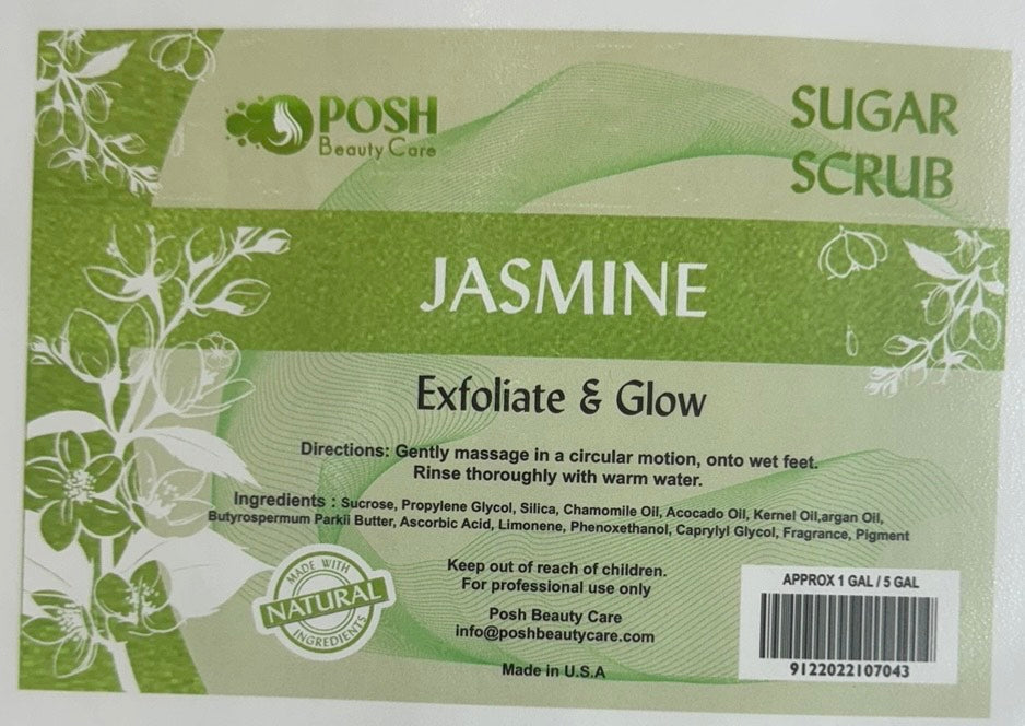 Posh Bucket Sugar Scrub – Jasmine image 0