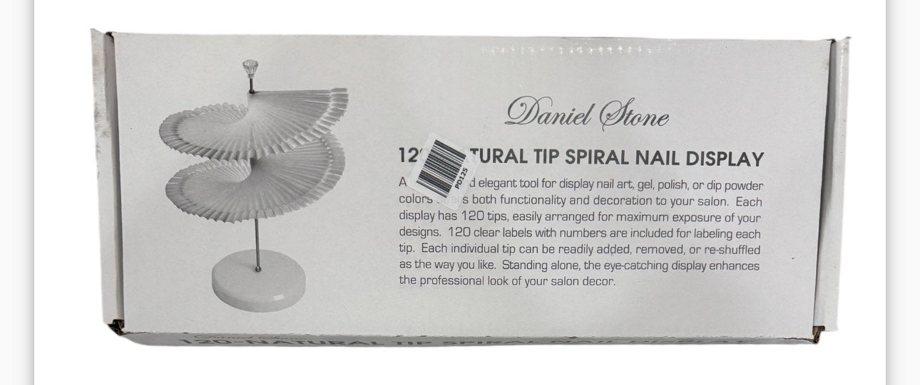 120 Natural Tip Spiral Nail Display image 0
