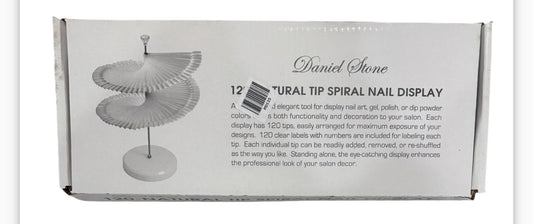 120 Natural Tip Spiral Nail Display image 0