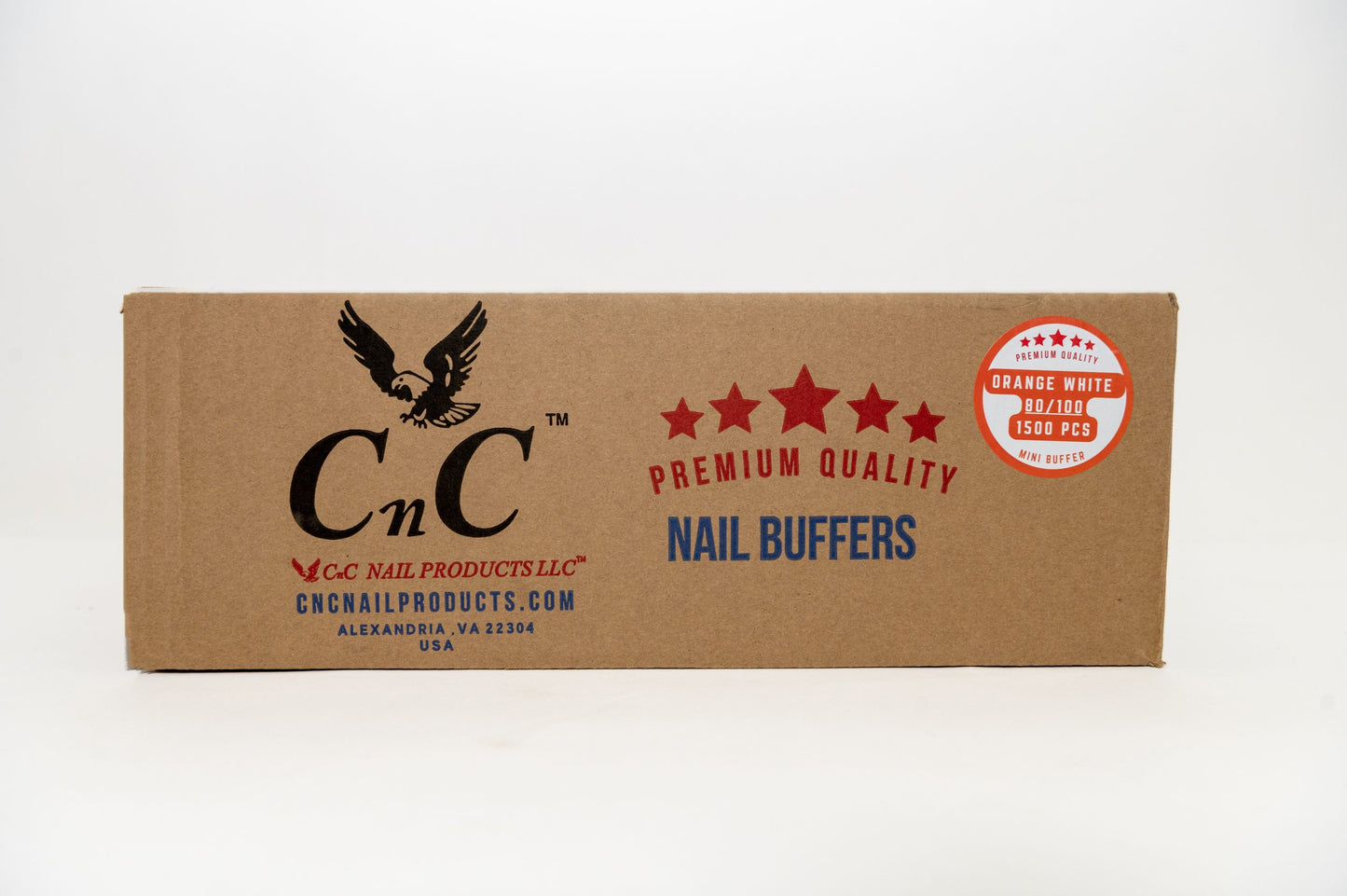 CNC Premium Quality Mini Buffer Orange White 80/100 500pcs/case image 0