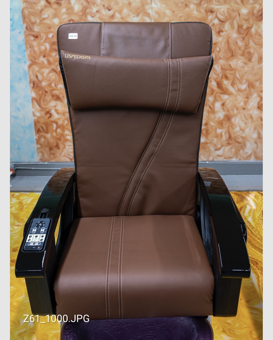 Pedicure Chair Seat Cover Chocolate image 0