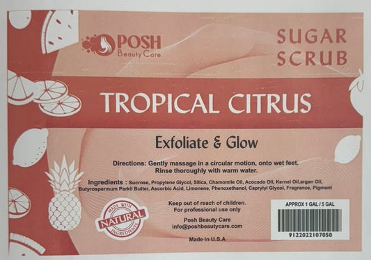 Posh Bucket Sugar Scrub – Tropical Citrus image 0