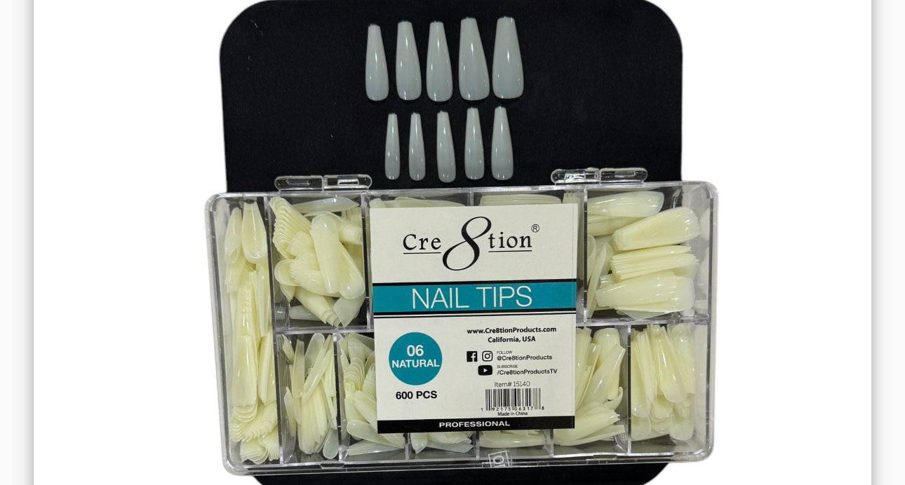 Cre8tion Nail Tip 06 Natural image 0