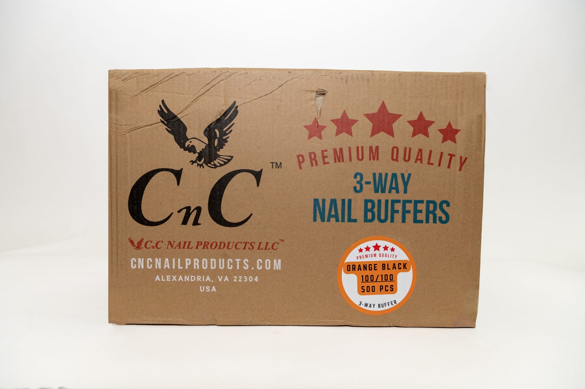 CNC Premium Quality 3 Way Buffer Orange Black 100/100 500pcs/case image 0