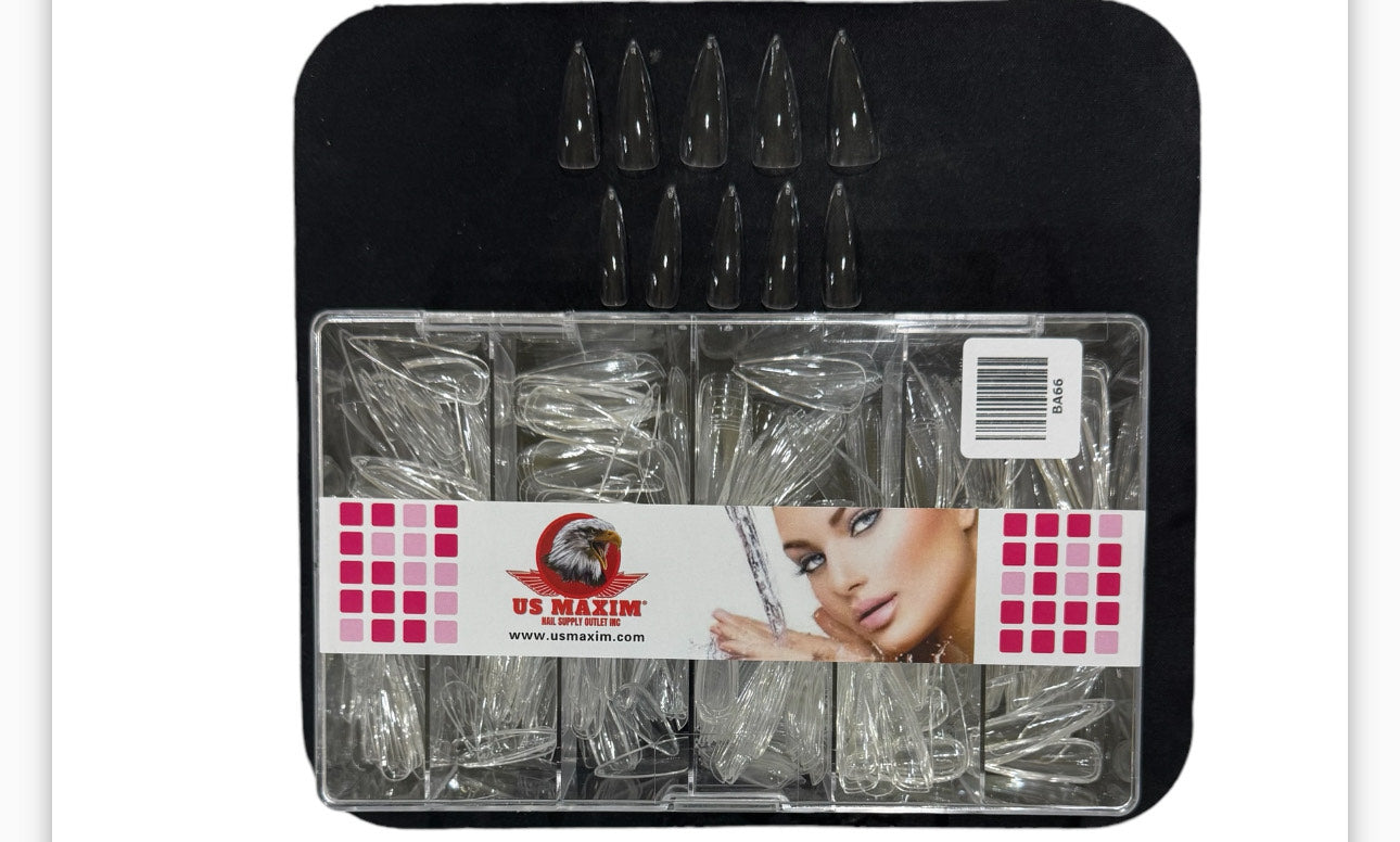 US Maxim Nail Tip #0-10 Clear image 0