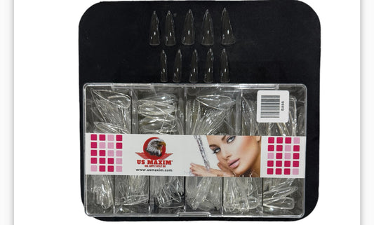 US Maxim Nail Tip #0-10 Clear image 0