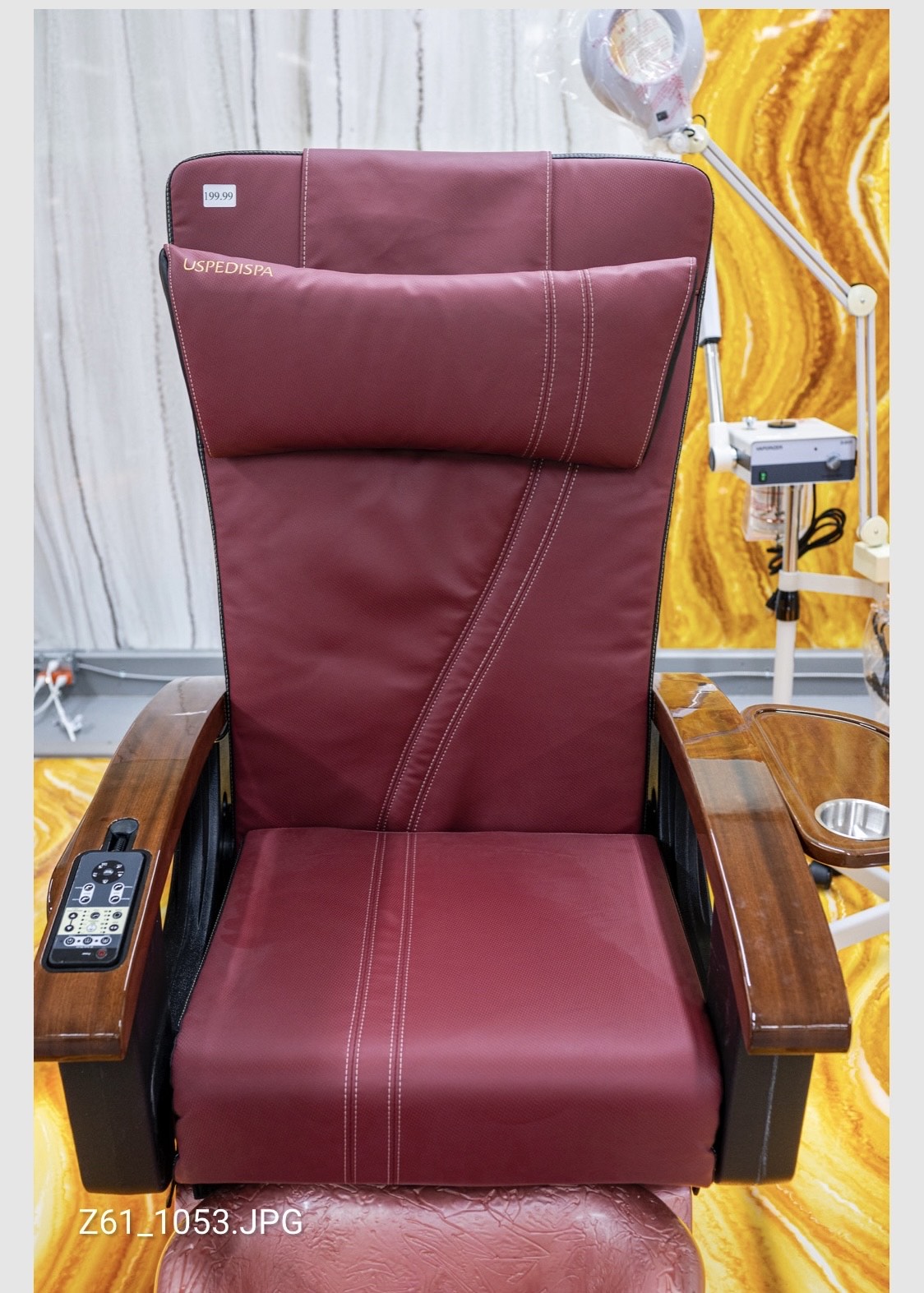 Pedicure Chair Seat Cover Red image 0