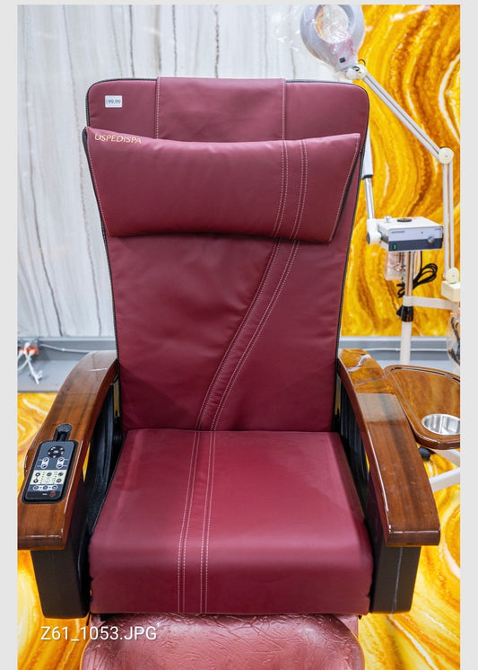 Pedicure Chair Seat Cover Red image 0