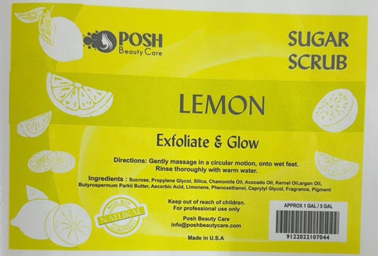 Posh Bucket Sugar Scrub – Lemon image 0
